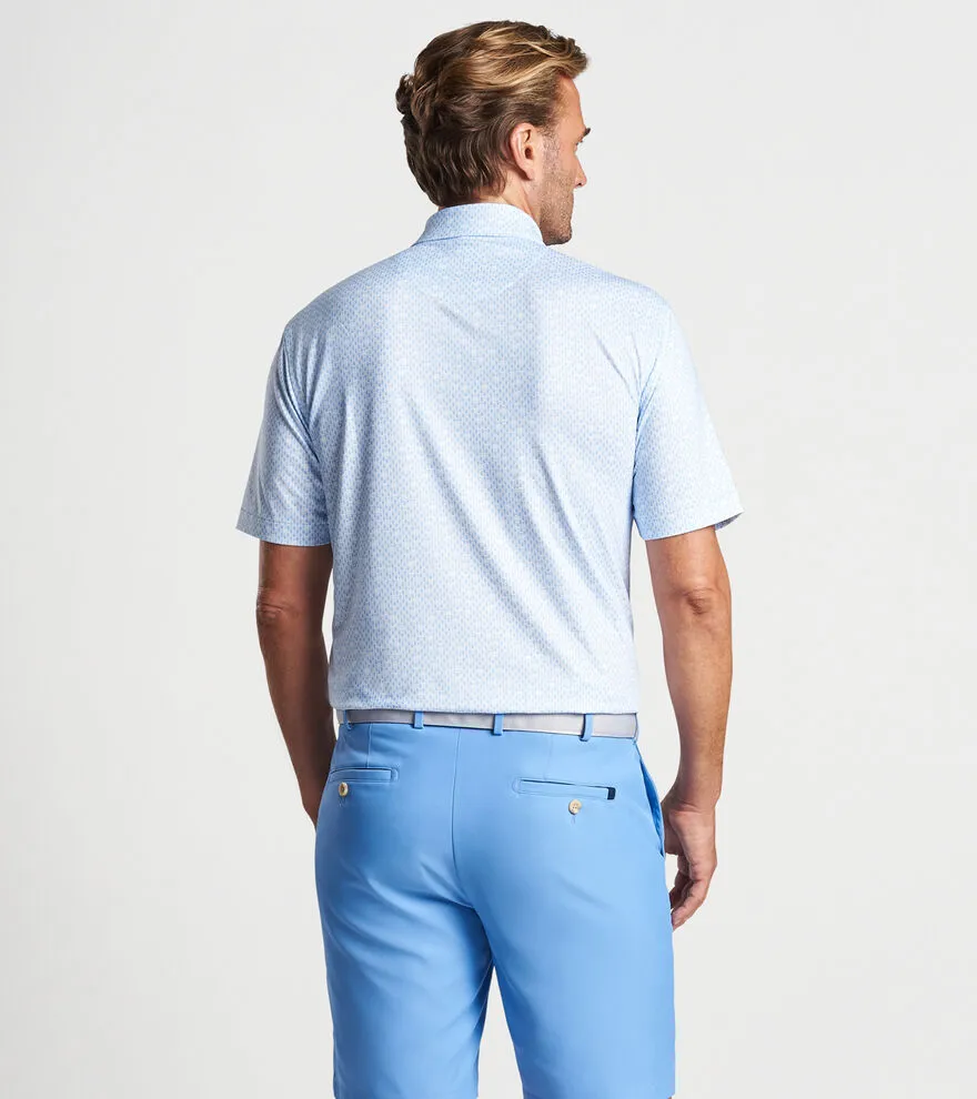 Corkscrew Performance Jersey Polo in White