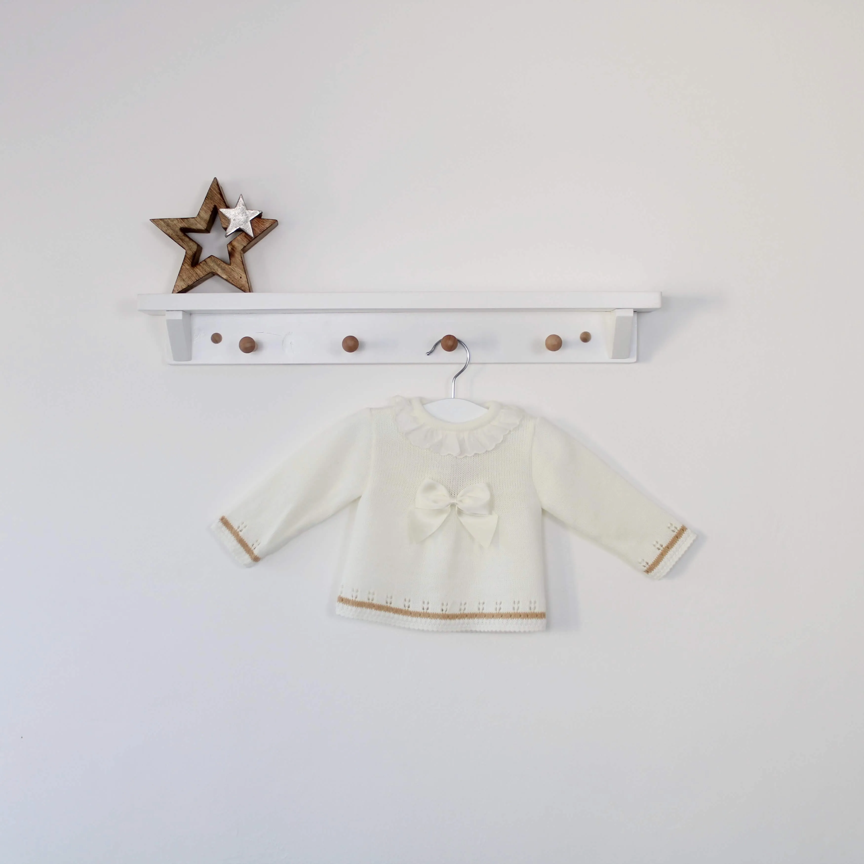 Cream 3 Piece Knitted Set