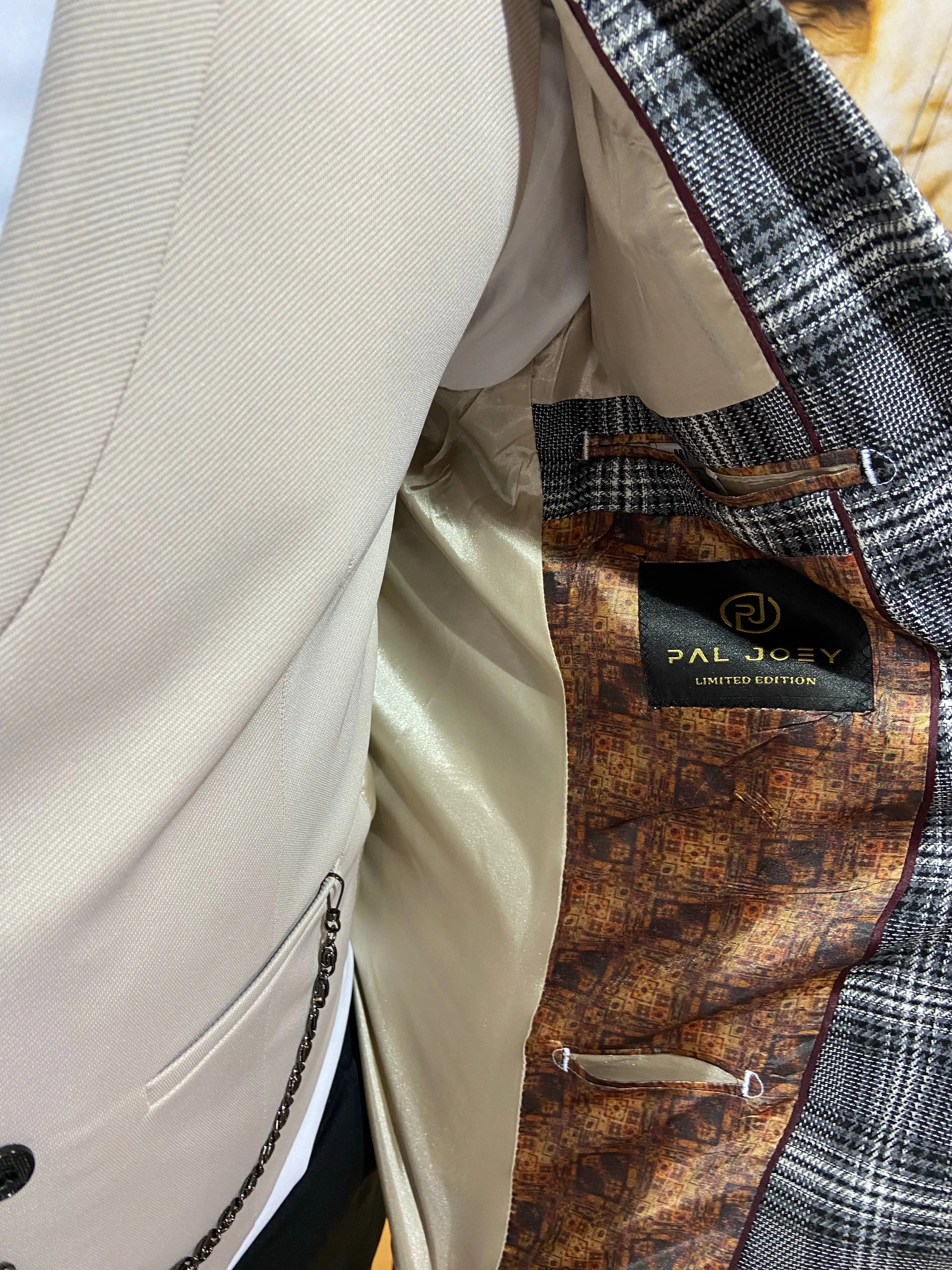 Crofton - Grey/Cream 3 Piece Suit