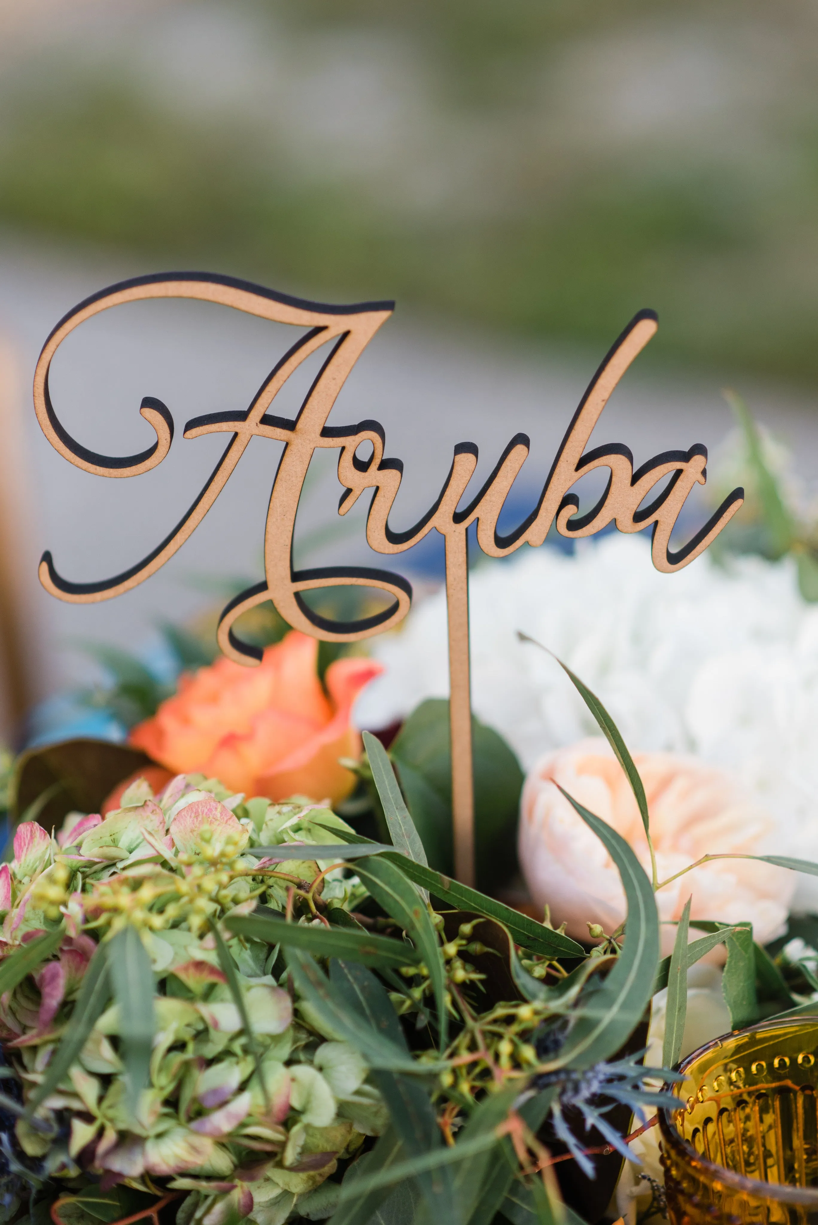 Custom Table Number Words