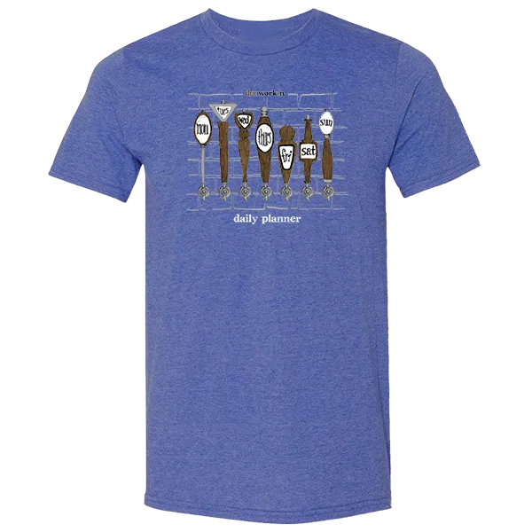 Daily Planner Unisex Lightweight Cotton/Poly Blend SS Tee