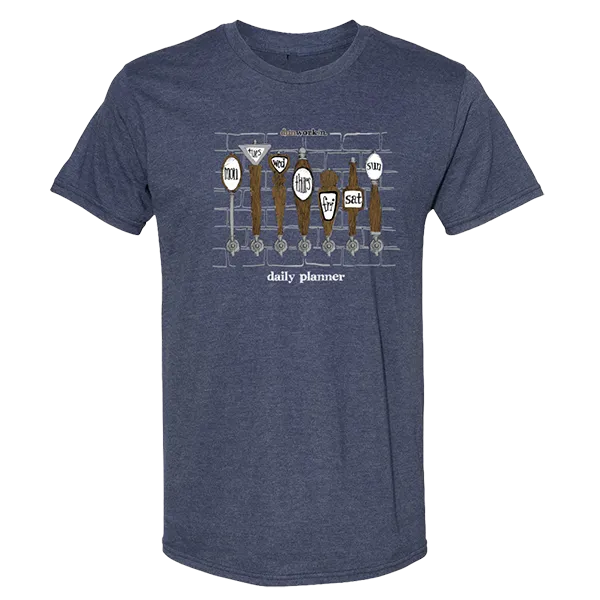 Daily Planner Unisex Lightweight Cotton/Poly Blend SS Tee
