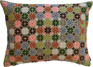 Damask Rose - Olive & Coral