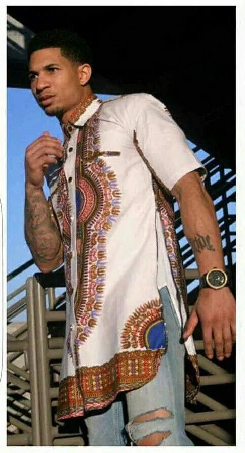 Dashiki Caftan for Men | Ankara Print Wear | African Wedding Guest Suit