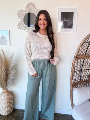 DAYDREAMER PANTS-OLIVE