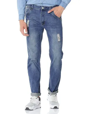 Demon&Hunter 802 Series Men's Straight Leg Regular Fit Jeans UPC：797698831213
