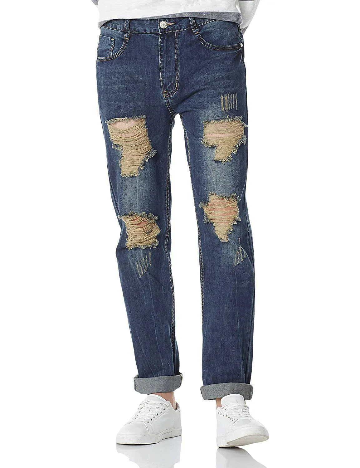 Demon&Hunter 802 Series Men's Straight Leg Regular Fit Jeans UPC：797698831213