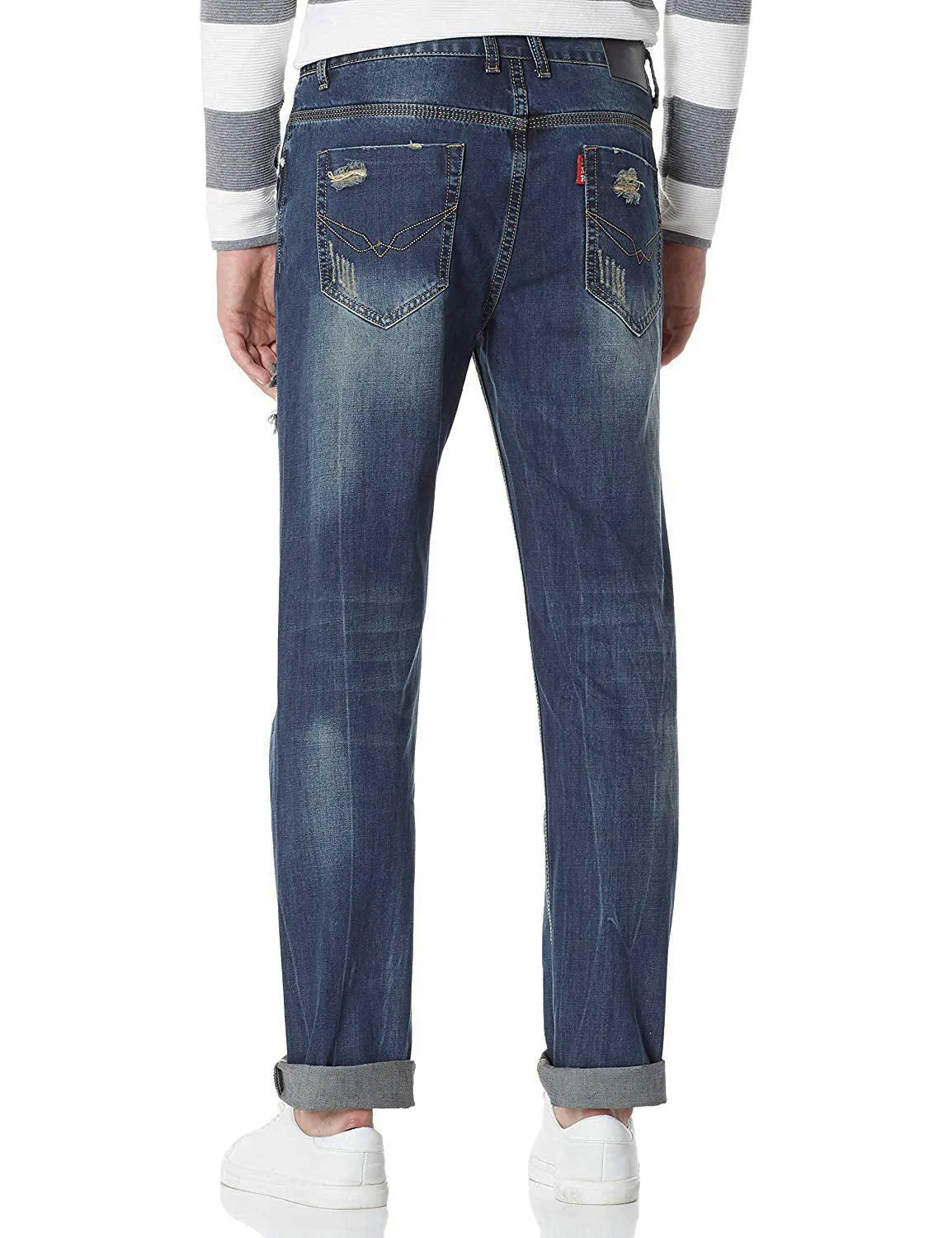Demon&Hunter 802 Series Men's Straight Leg Regular Fit Jeans UPC：797698831213