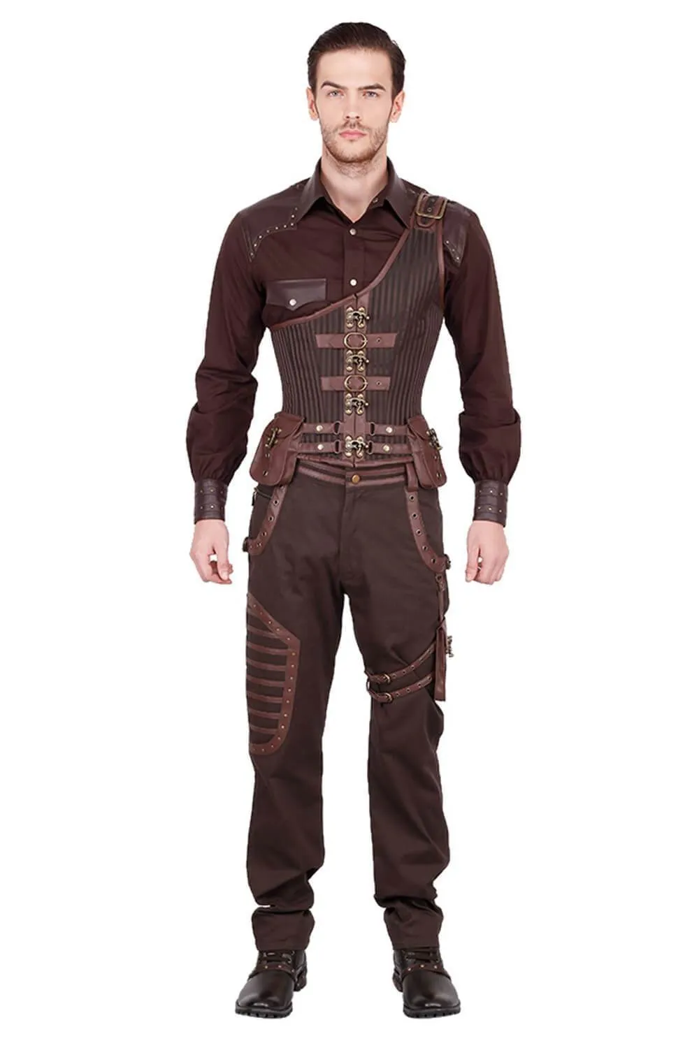 Dettmar Custom Made Steampunk Men's Midchest Corset