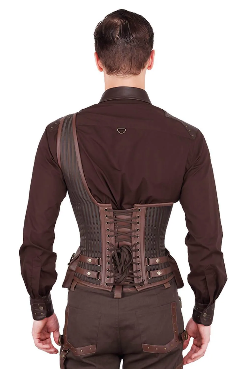 Dettmar Custom Made Steampunk Men's Midchest Corset