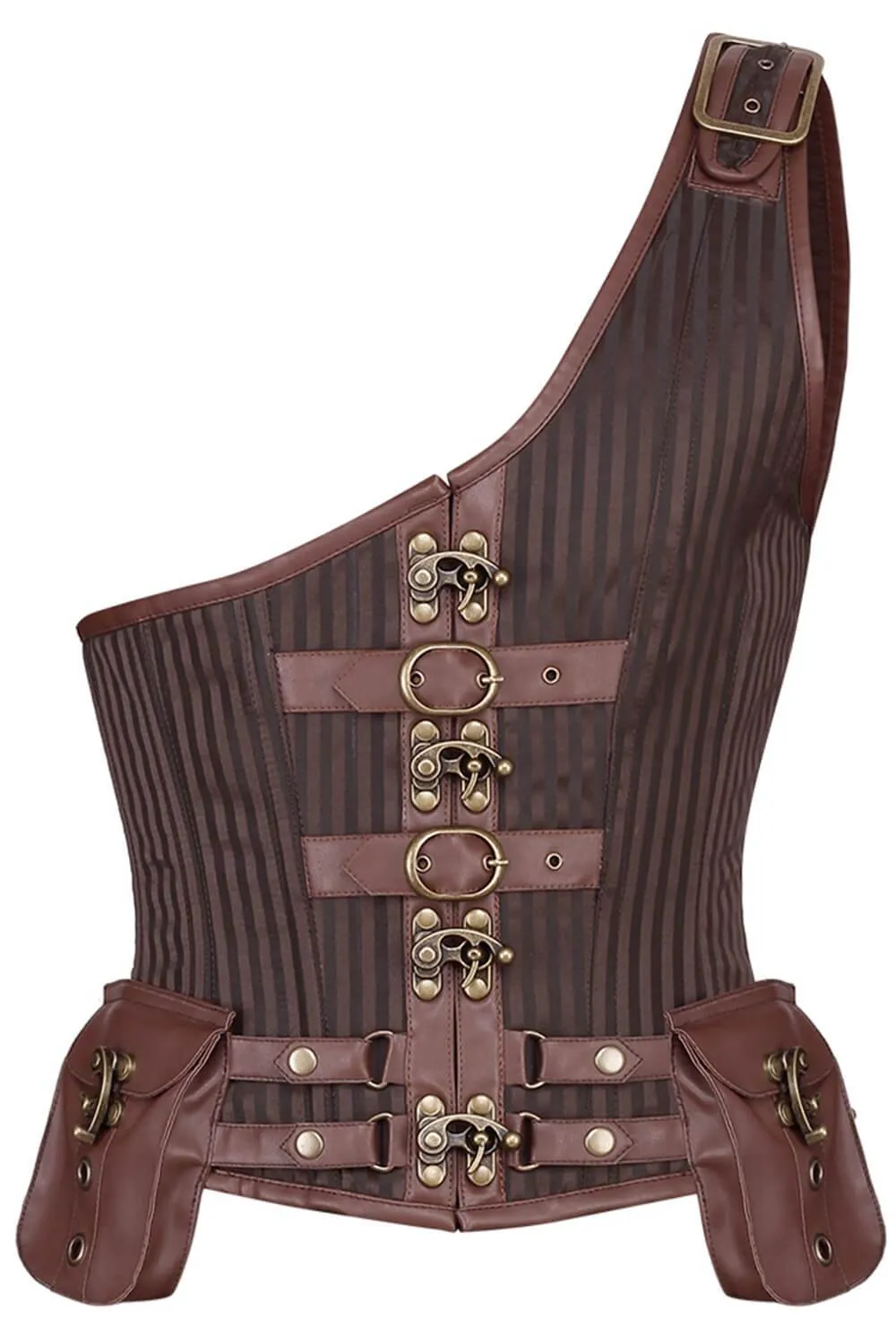 Dettmar Steampunk Men's Midchest Corset