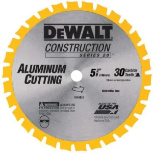 DeWalt® Cordless Construction Saw Blades, 5 3/8 in, 30 Teeth, DW9052