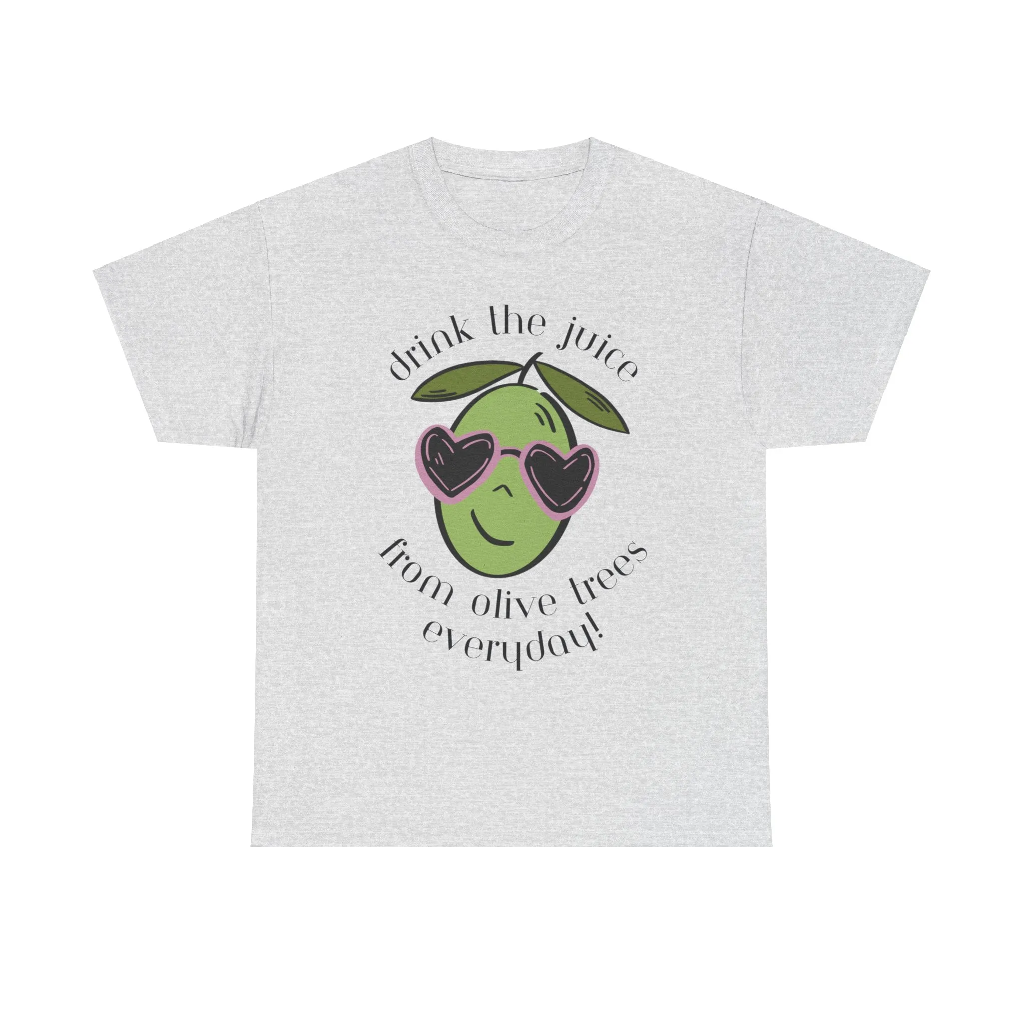 Drink skincare / olive trees / olive cartoon / Unisex Heavy Cotton Tee