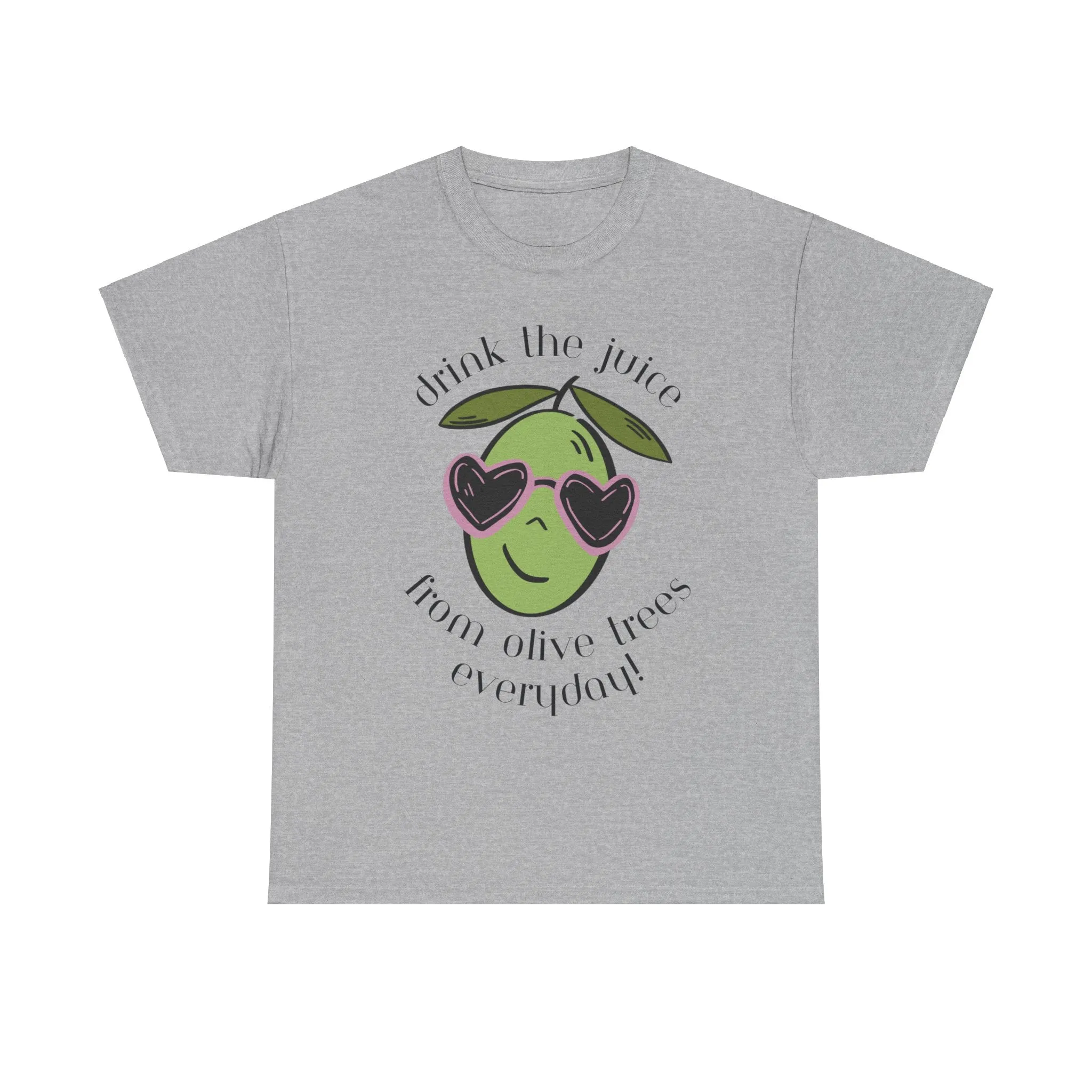 Drink skincare / olive trees / olive cartoon / Unisex Heavy Cotton Tee