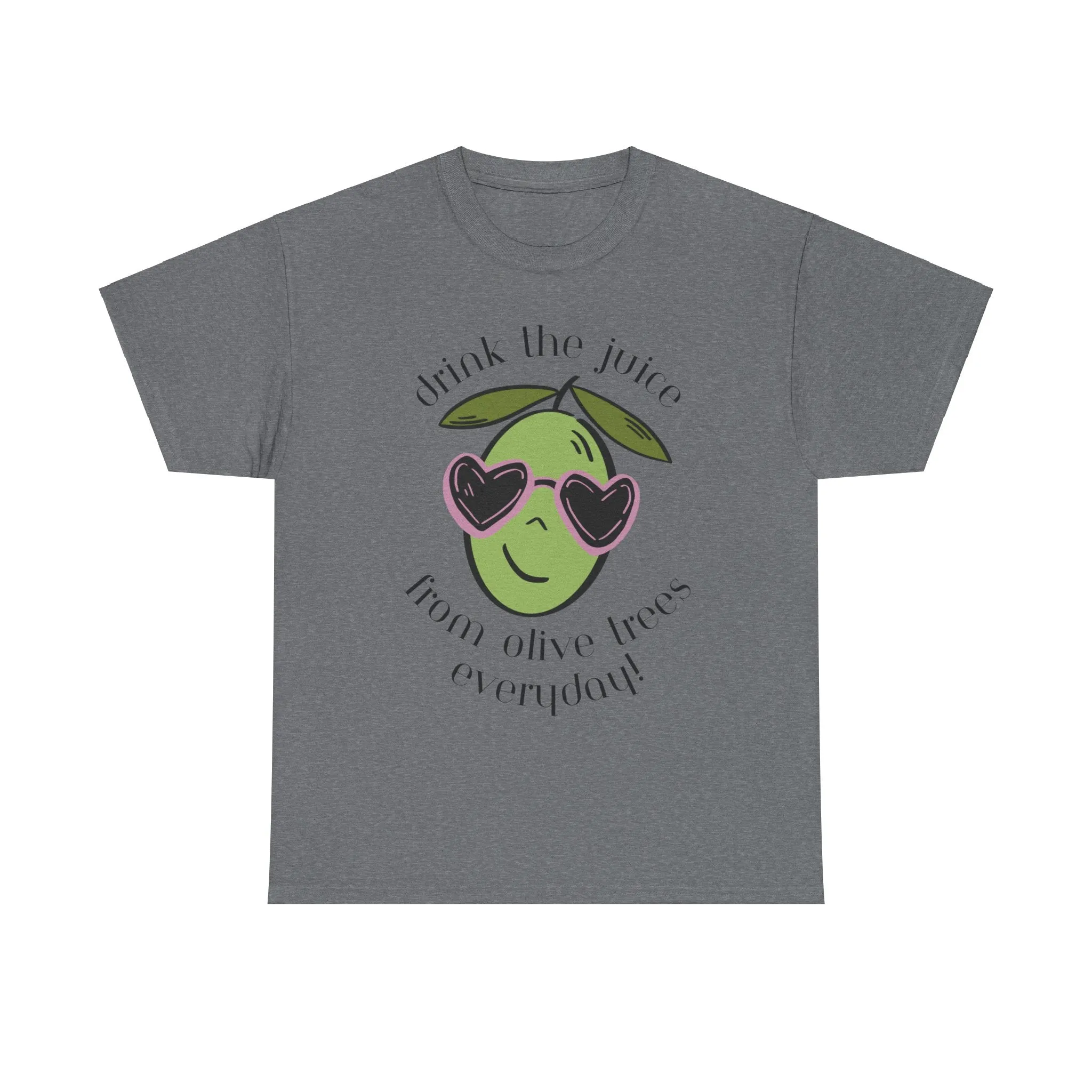 Drink skincare / olive trees / olive cartoon / Unisex Heavy Cotton Tee