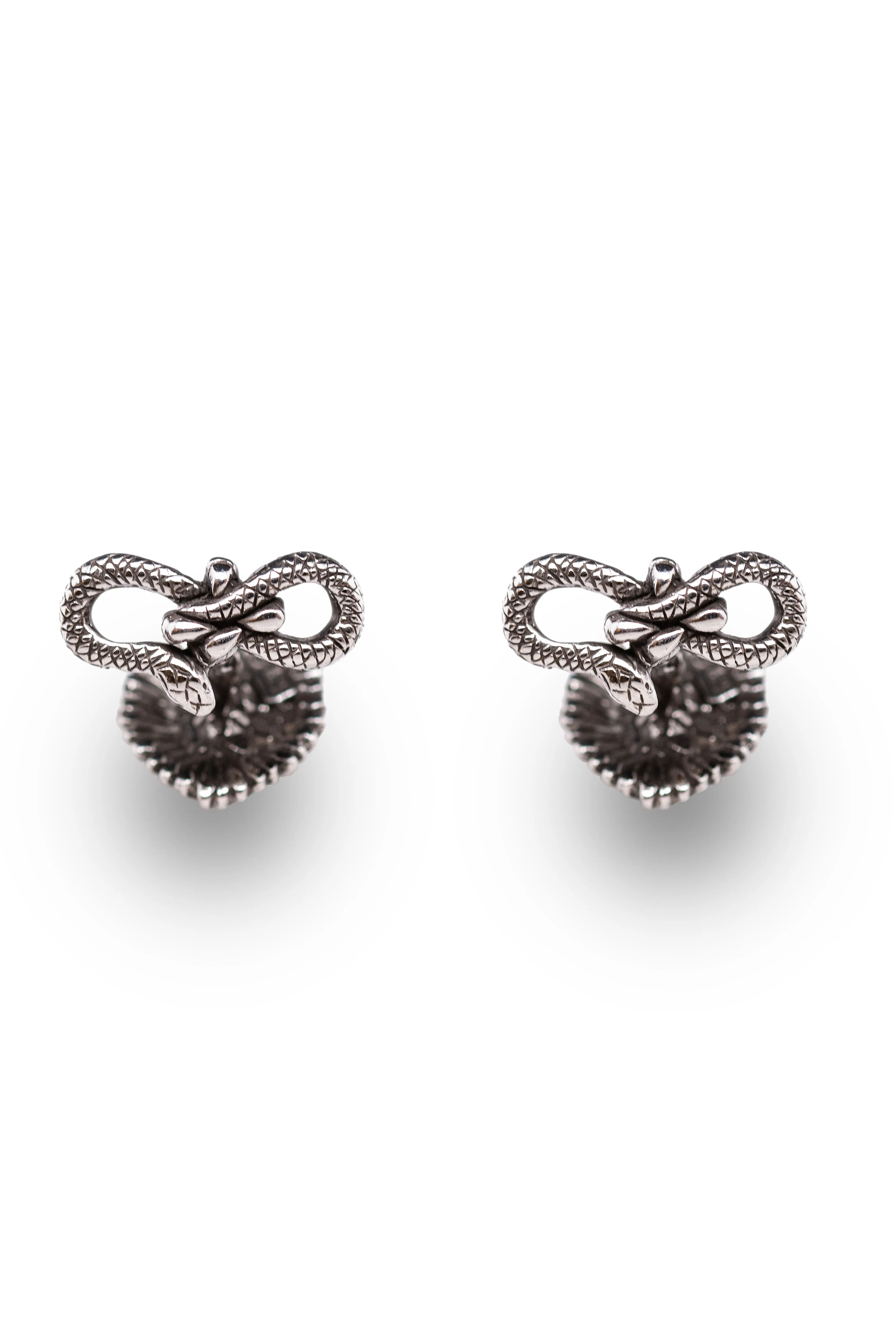 Eagle & Snake Blackened Sterling Silver Cufflinks