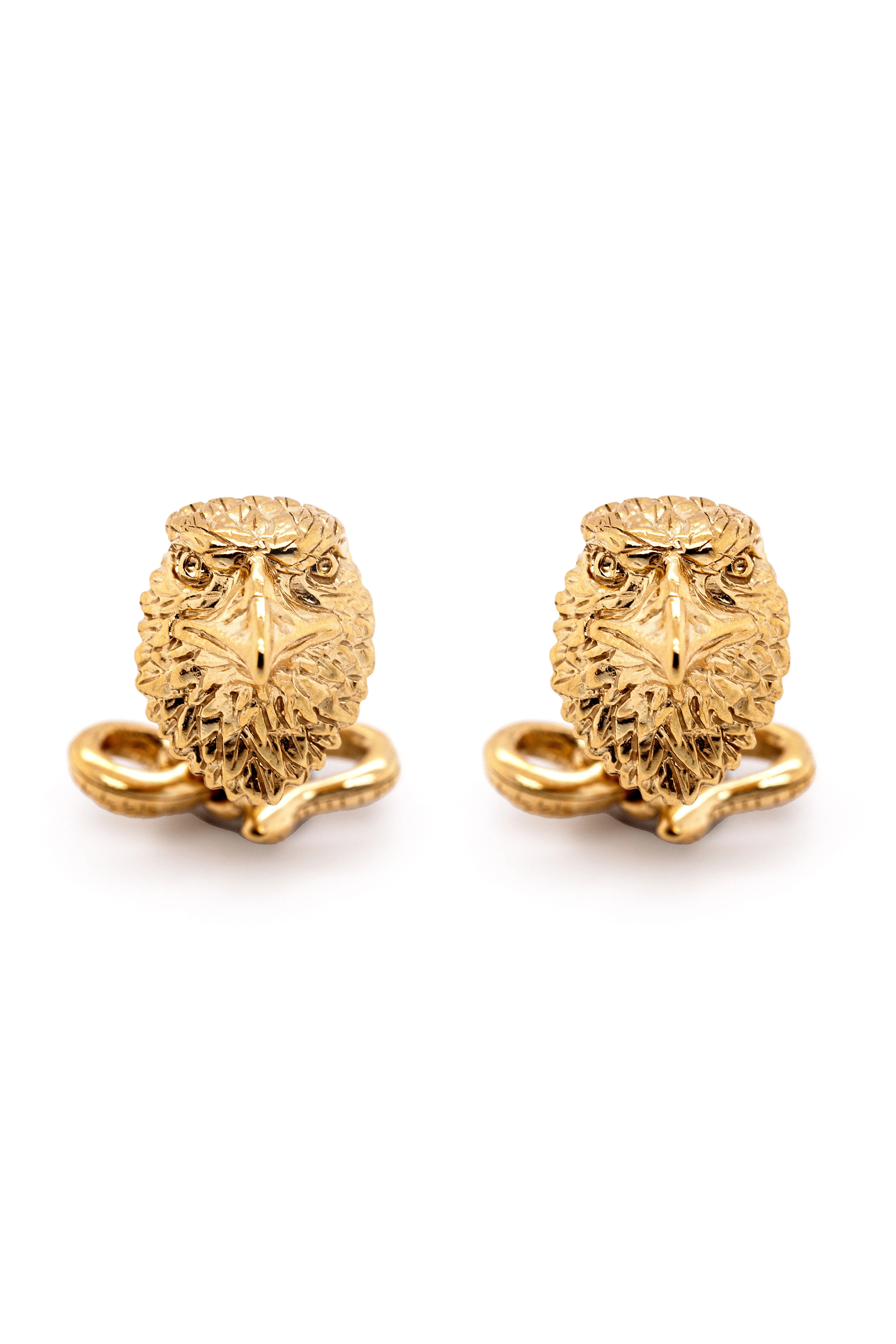 Eagle & Snake Yellow Gold Vermeil Cufflinks