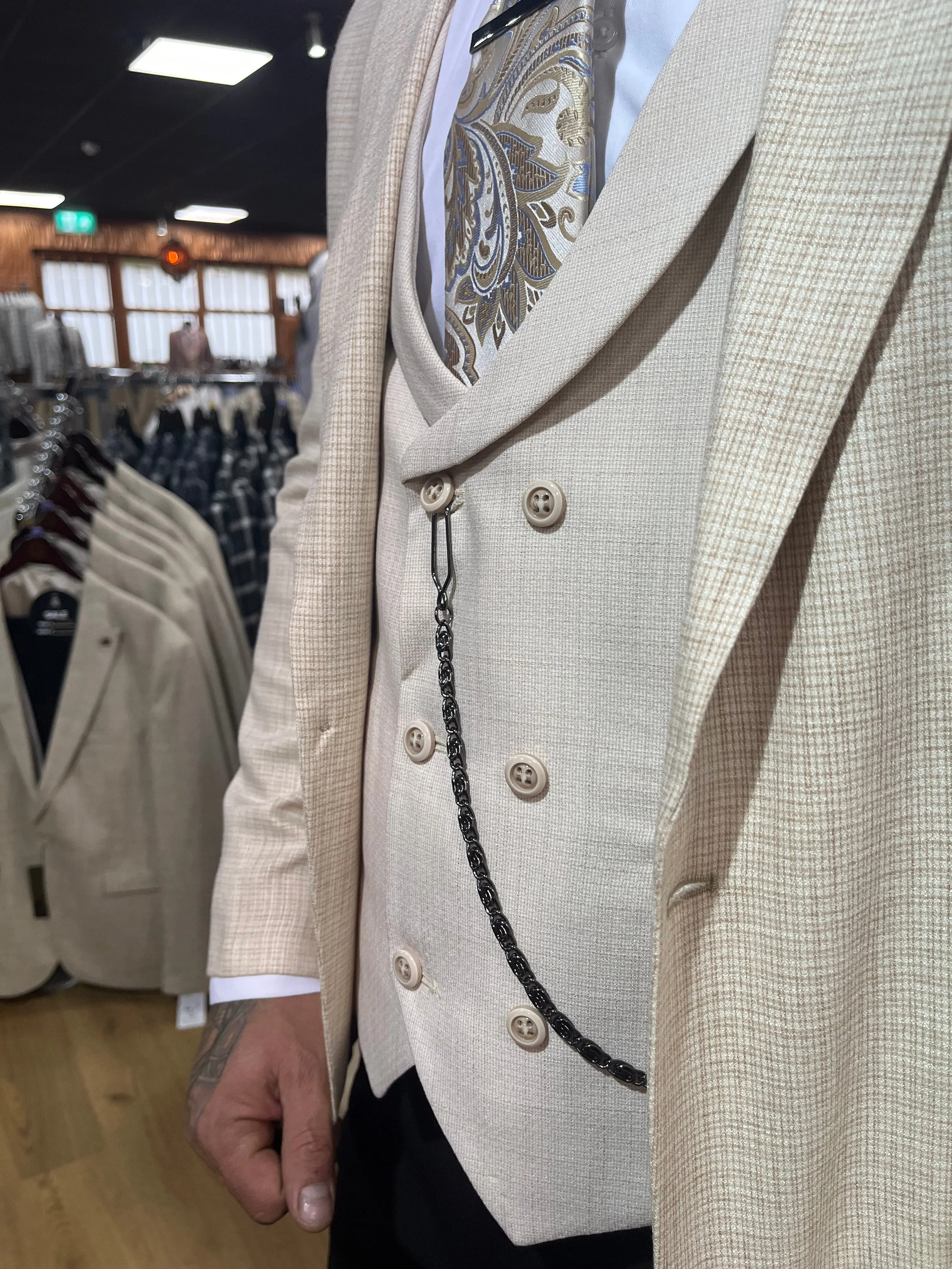 Efron - Cream 3 Piece Suit