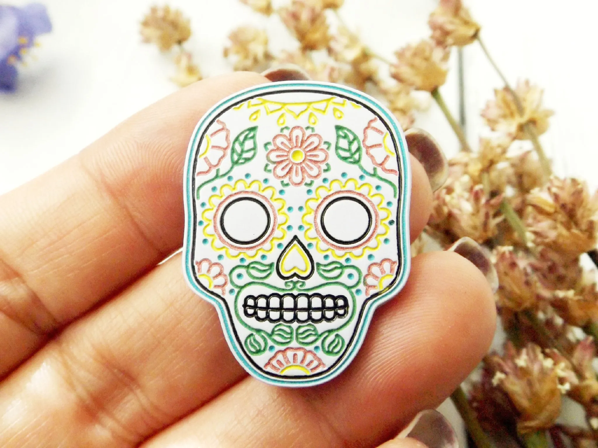 Enamel Pin | Sugar Skull