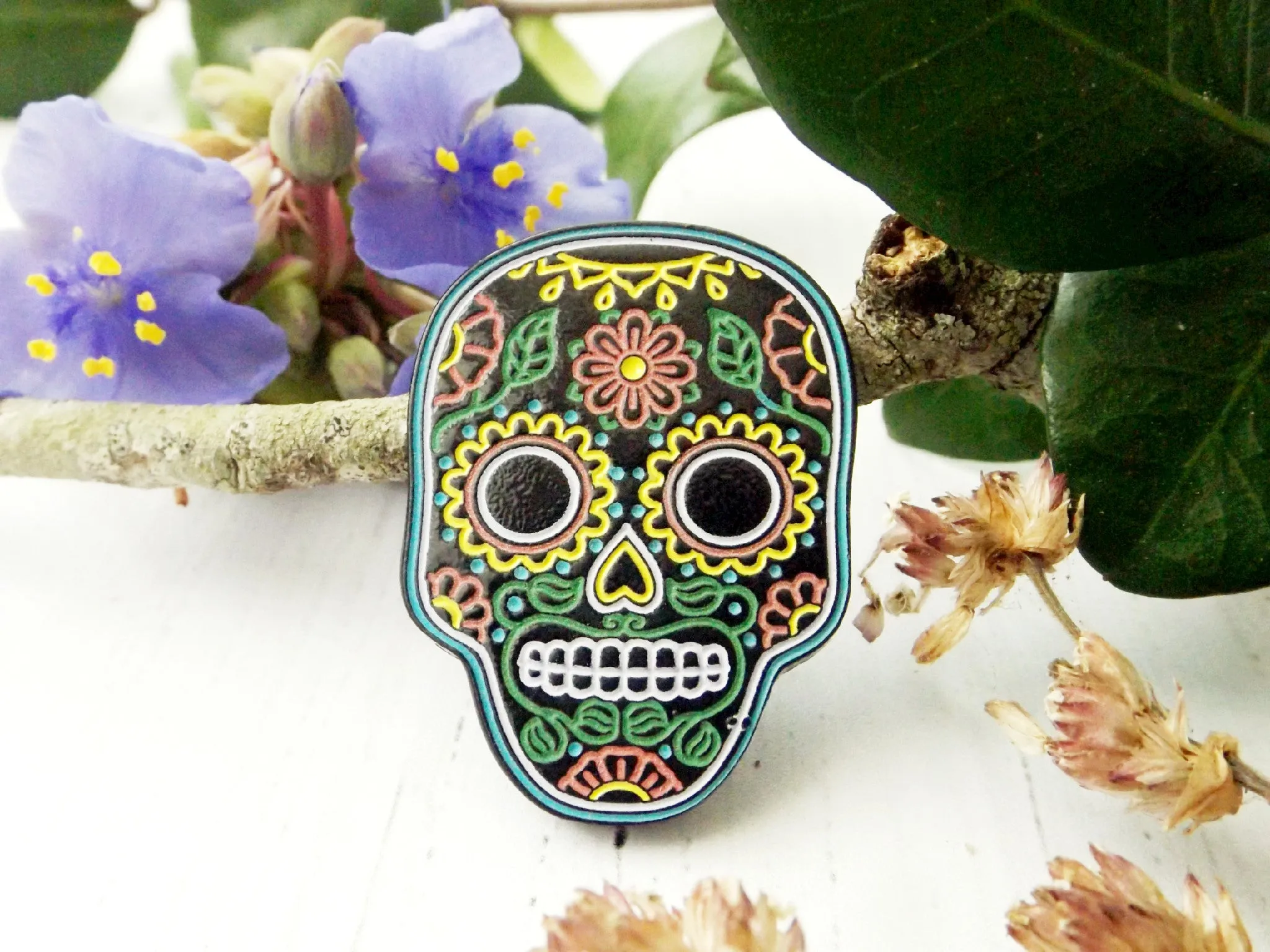 Enamel Pin | Sugar Skull