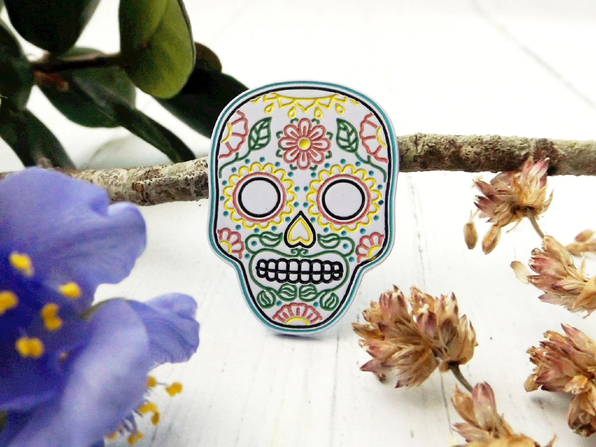 Enamel Pin | Sugar Skull