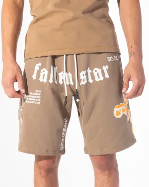 FALLEN STAR SHORTS (CARAMEL)