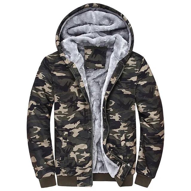 FLEECE LINED HOODED JACKET