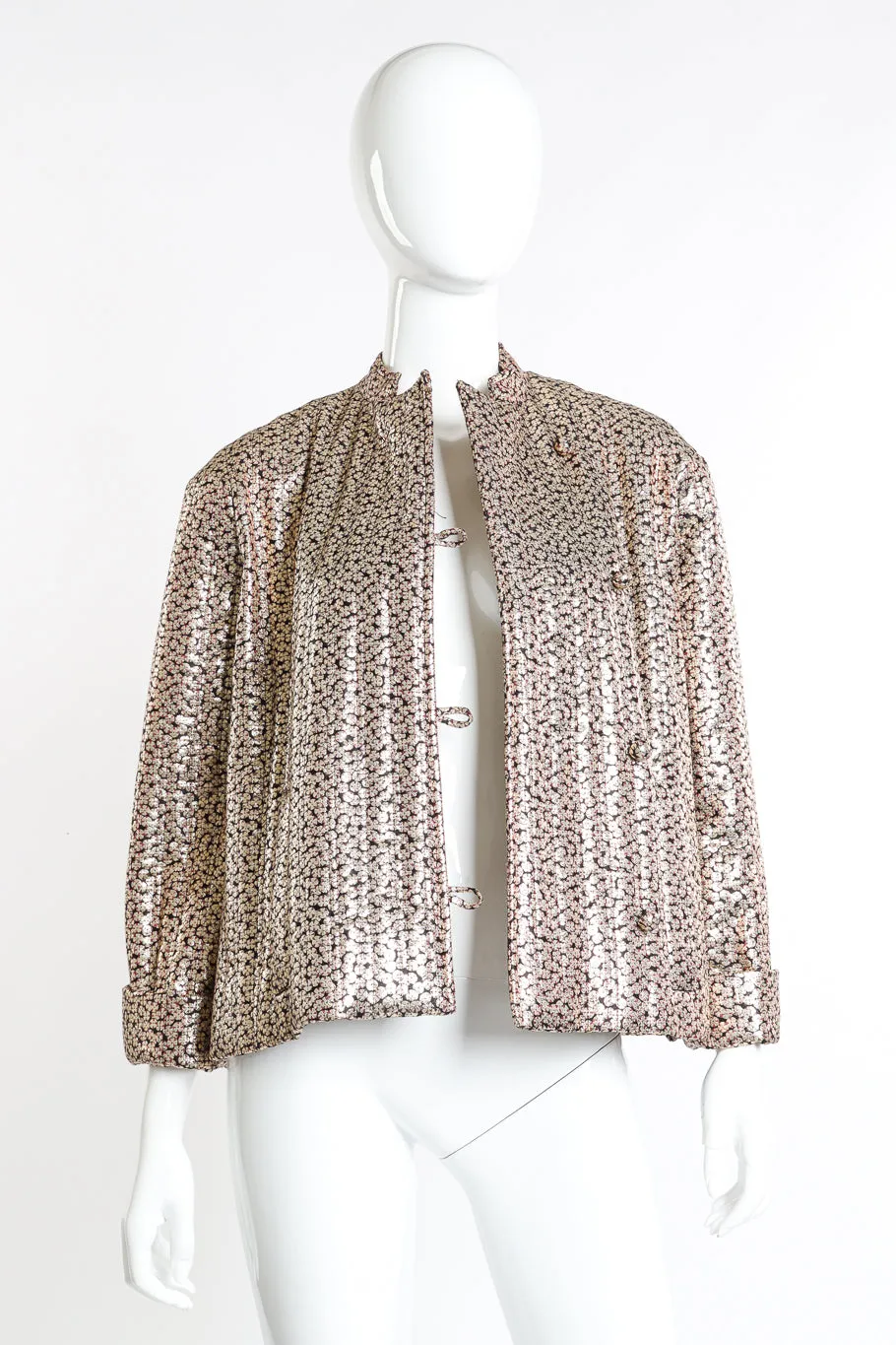 Floral Lamé Jacket