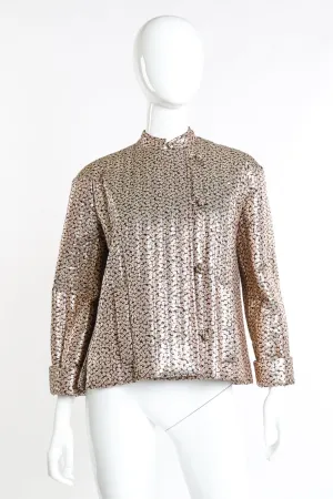 Floral Lamé Jacket