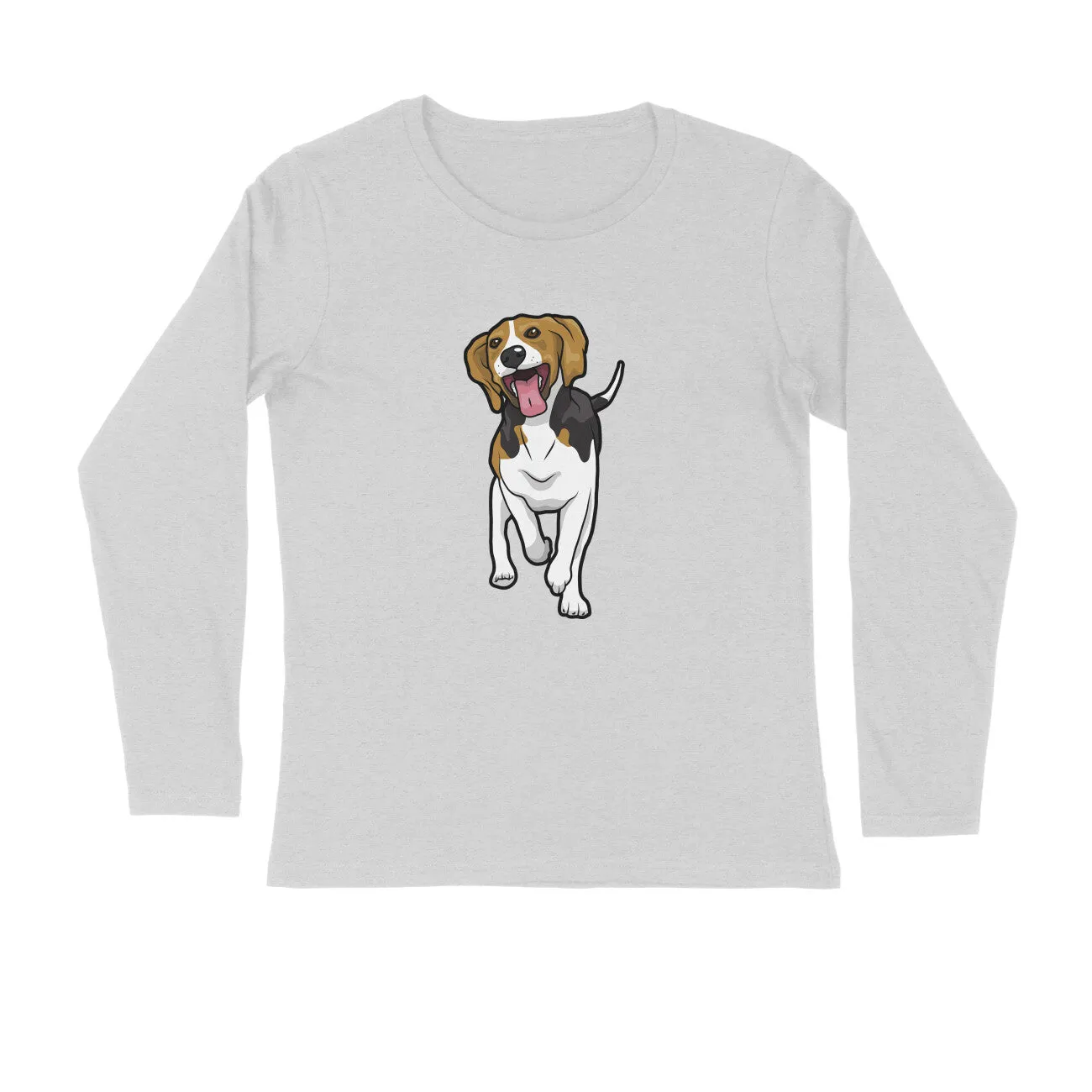 Full Sleeves Round Neck (Men) - Fun Loving Beagle (7 Colours)