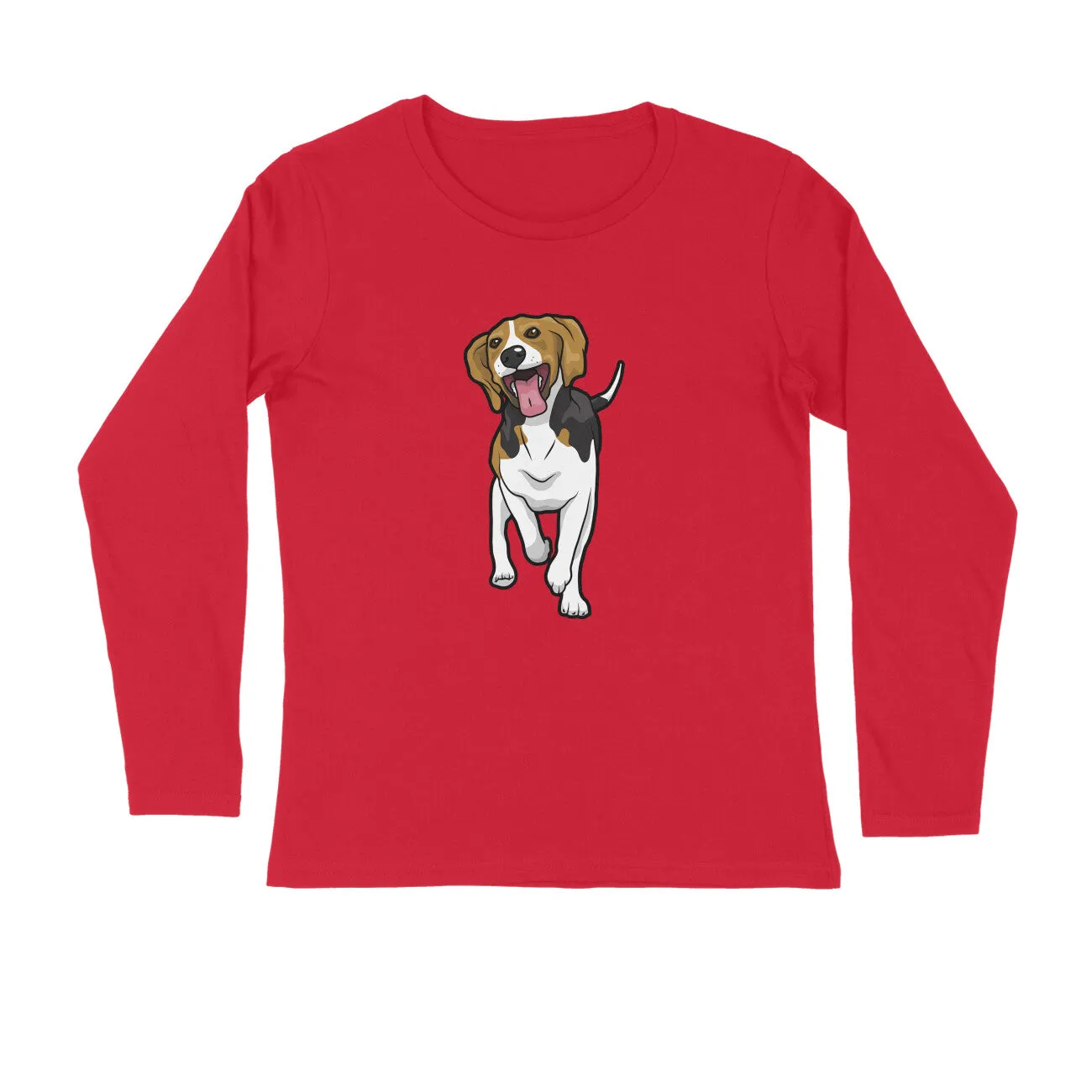 Full Sleeves Round Neck (Men) - Fun Loving Beagle (7 Colours)