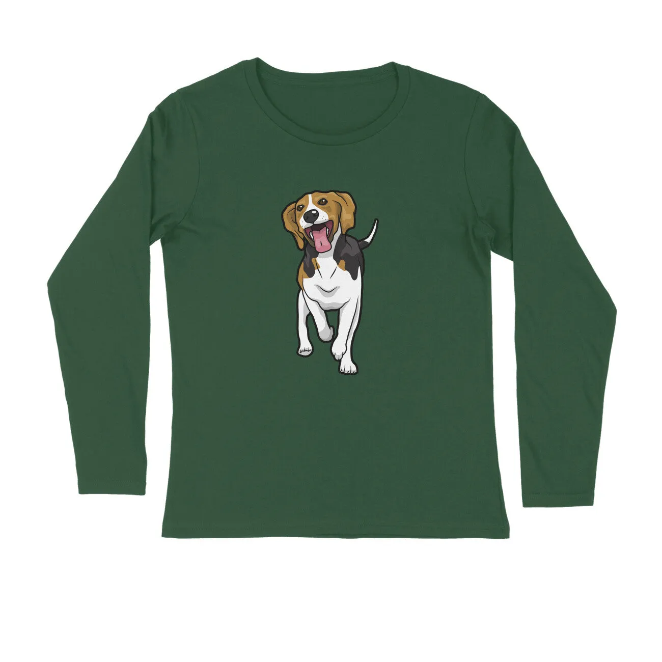 Full Sleeves Round Neck (Men) - Fun Loving Beagle (7 Colours)