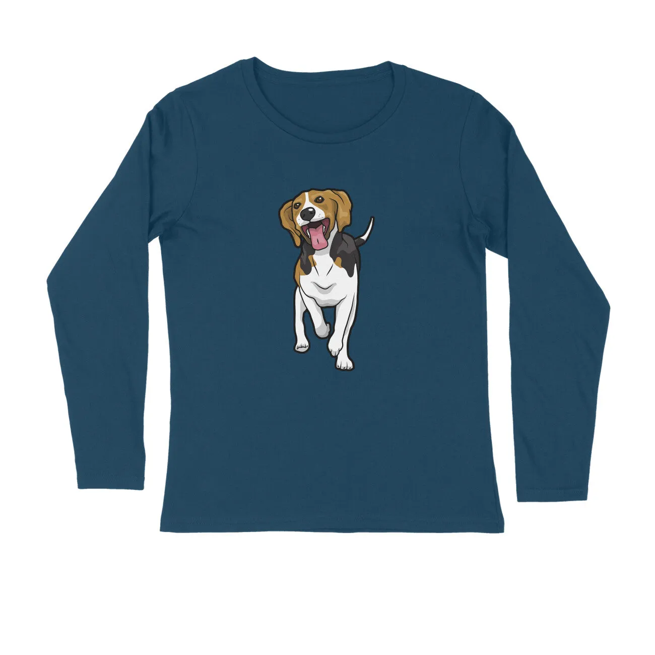 Full Sleeves Round Neck (Men) - Fun Loving Beagle (7 Colours)