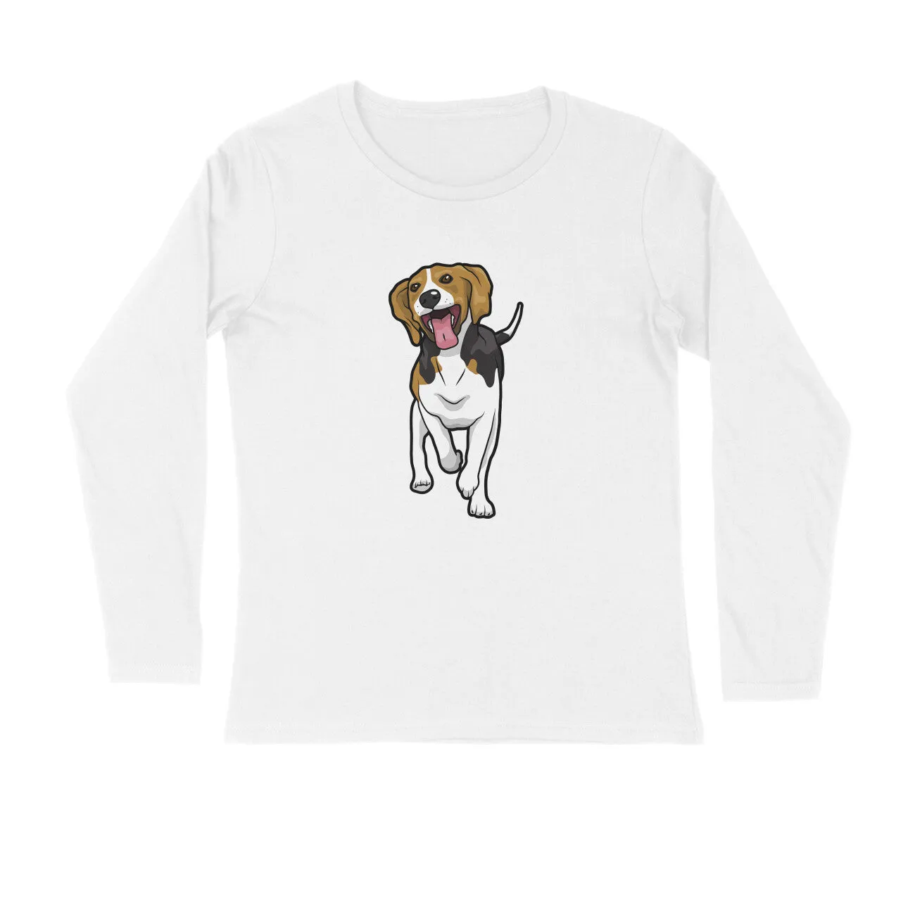 Full Sleeves Round Neck (Men) - Fun Loving Beagle (7 Colours)