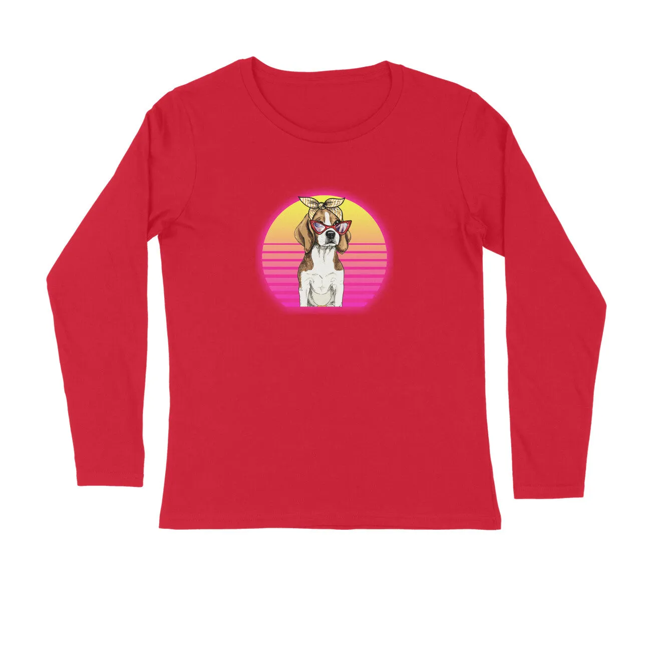 Full Sleeves Round Neck (Men) - Lil Miss Beagle (7 Colours)