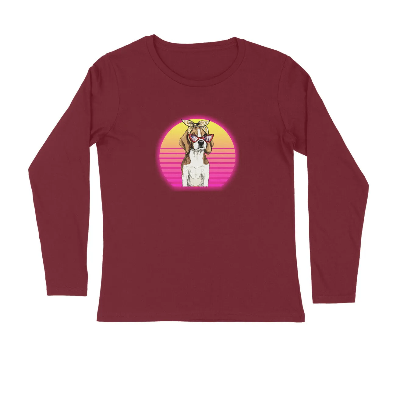 Full Sleeves Round Neck (Men) - Lil Miss Beagle (7 Colours)