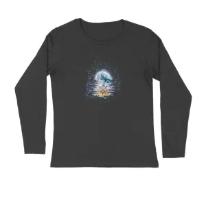 Full Sleeves Round Neck (Men) - Little Meowmaid Cat (7 Colours)