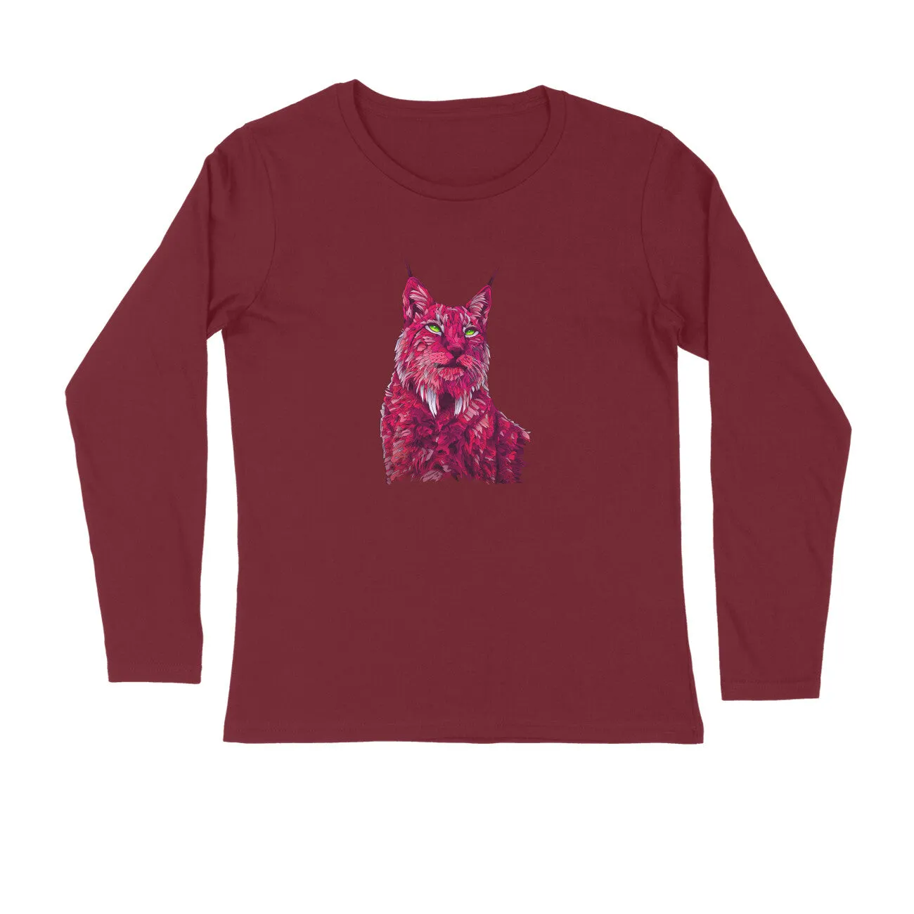 Full Sleeves Round Neck (Men) - Roar Of The Fuchsia Lion (6 Colours)