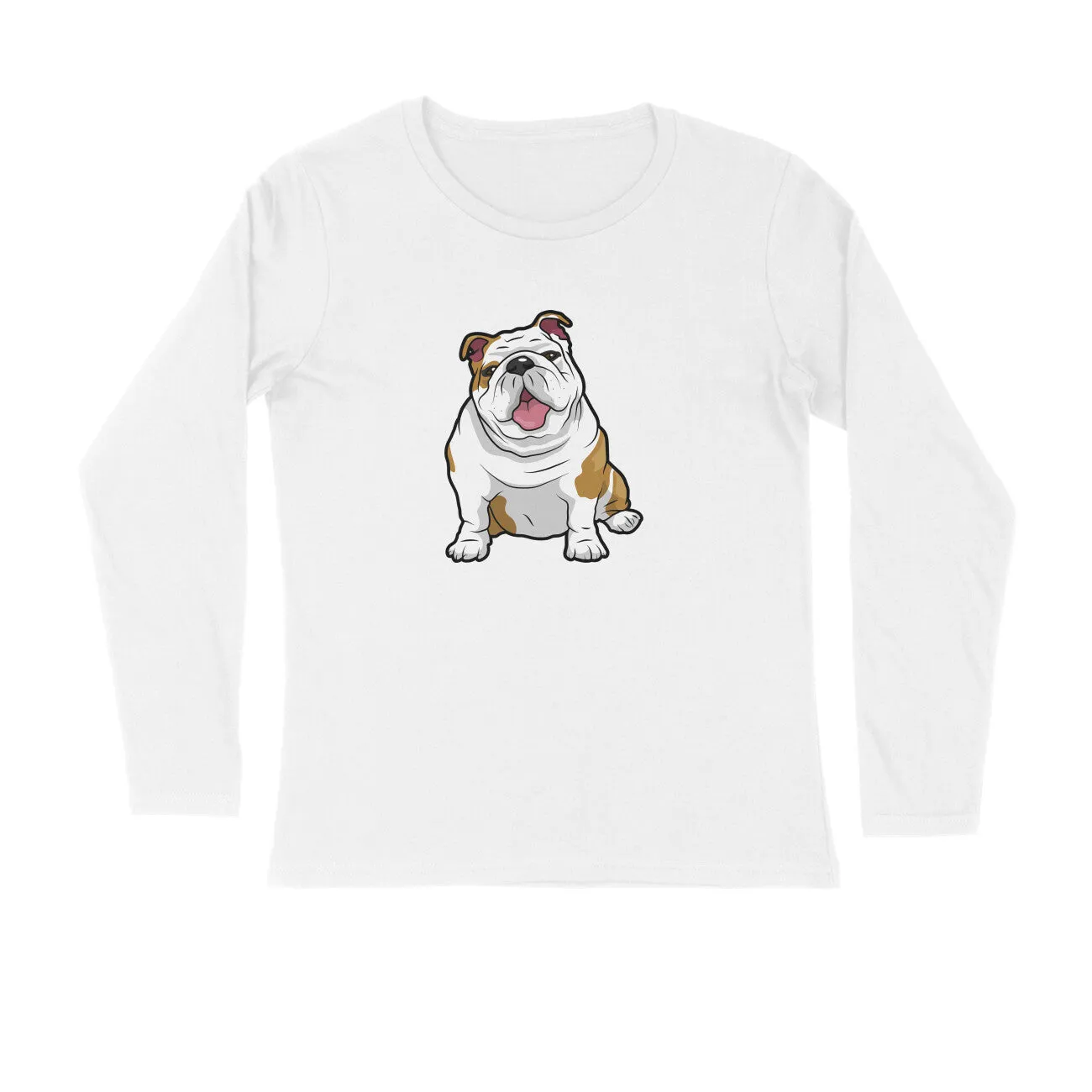 Full Sleeves Round Neck (Men) - Wringkly Sprinkly Bulldog (7 Colours)
