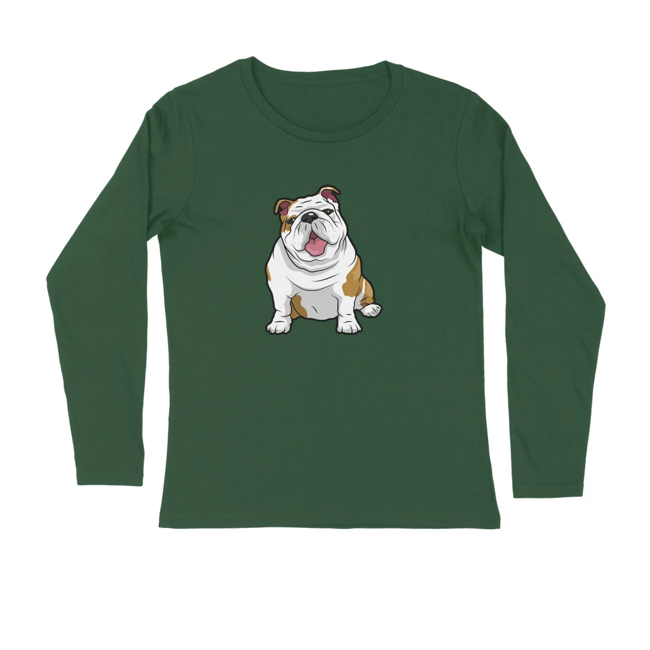 Full Sleeves Round Neck (Men) - Wringkly Sprinkly Bulldog (7 Colours)