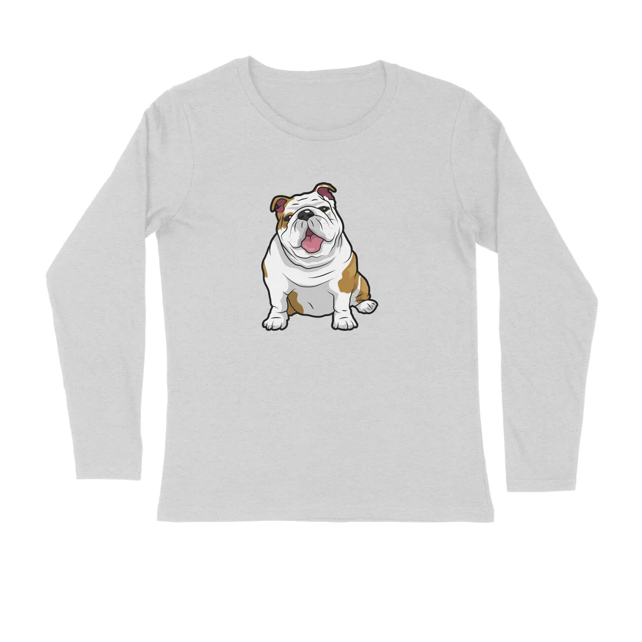 Full Sleeves Round Neck (Men) - Wringkly Sprinkly Bulldog (7 Colours)