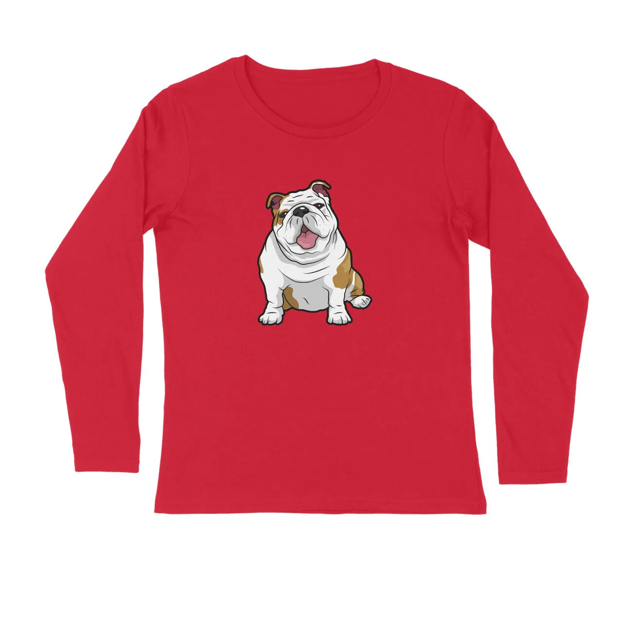 Full Sleeves Round Neck (Men) - Wringkly Sprinkly Bulldog (7 Colours)