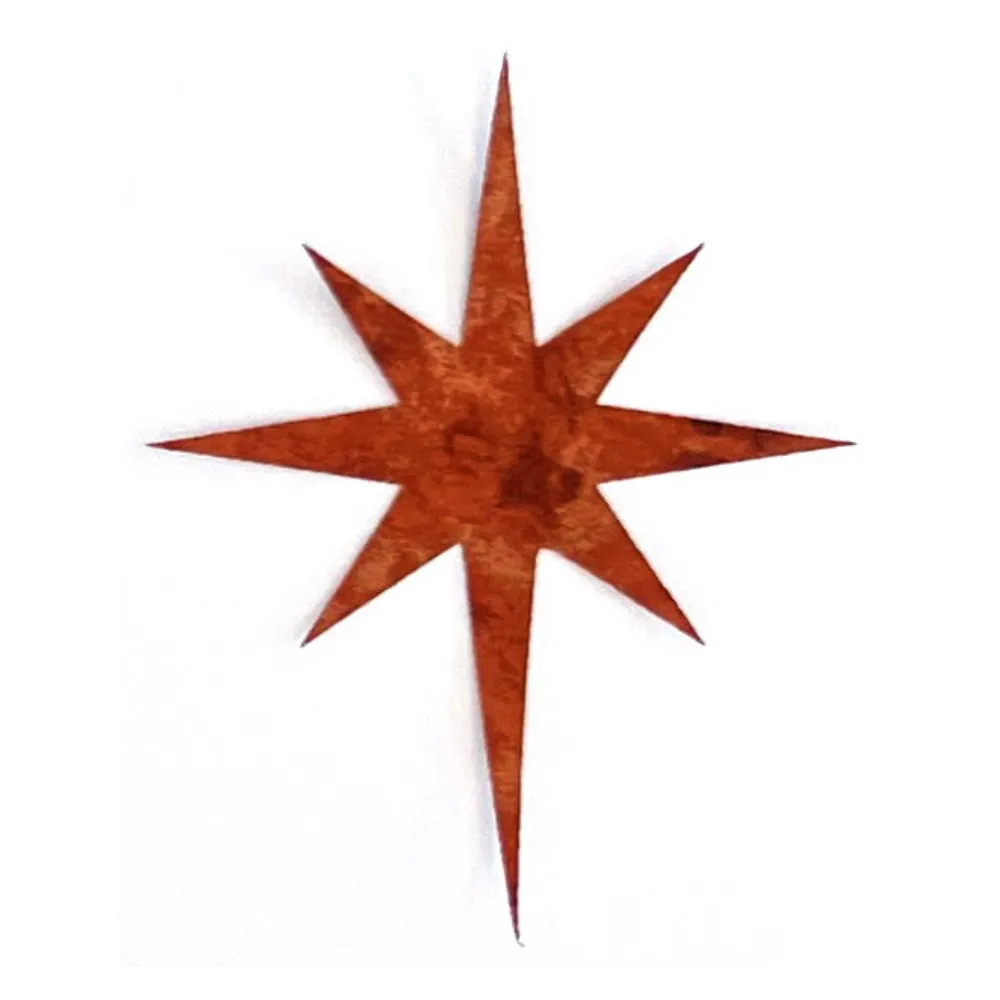 Fused Applique Stars of Bethlehem - 5-1/2 x 6-1/2