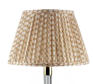 GATHERED BEDWYN IN NUT BROWN  WICKER LIGHT LINEN