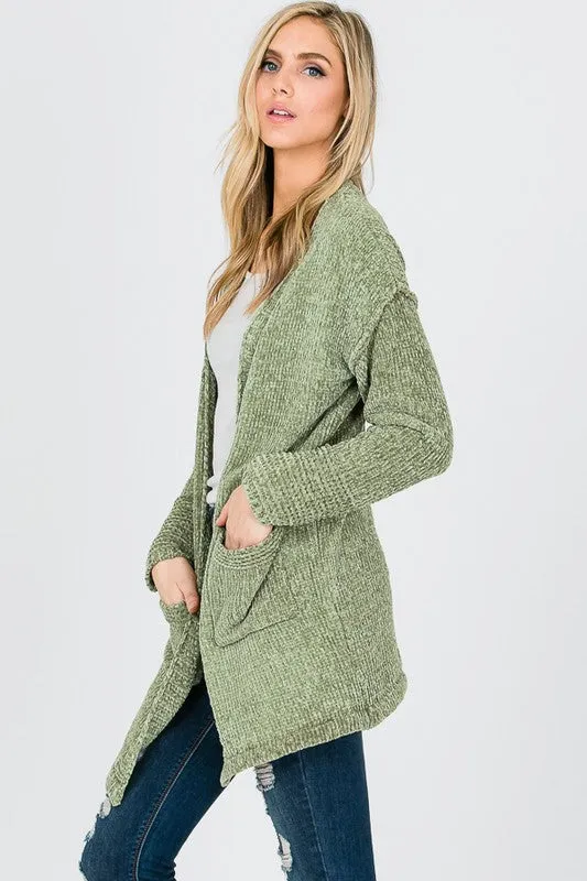 GEMMA SOFT CARDI OLIVE