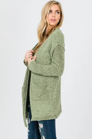 GEMMA SOFT CARDI OLIVE