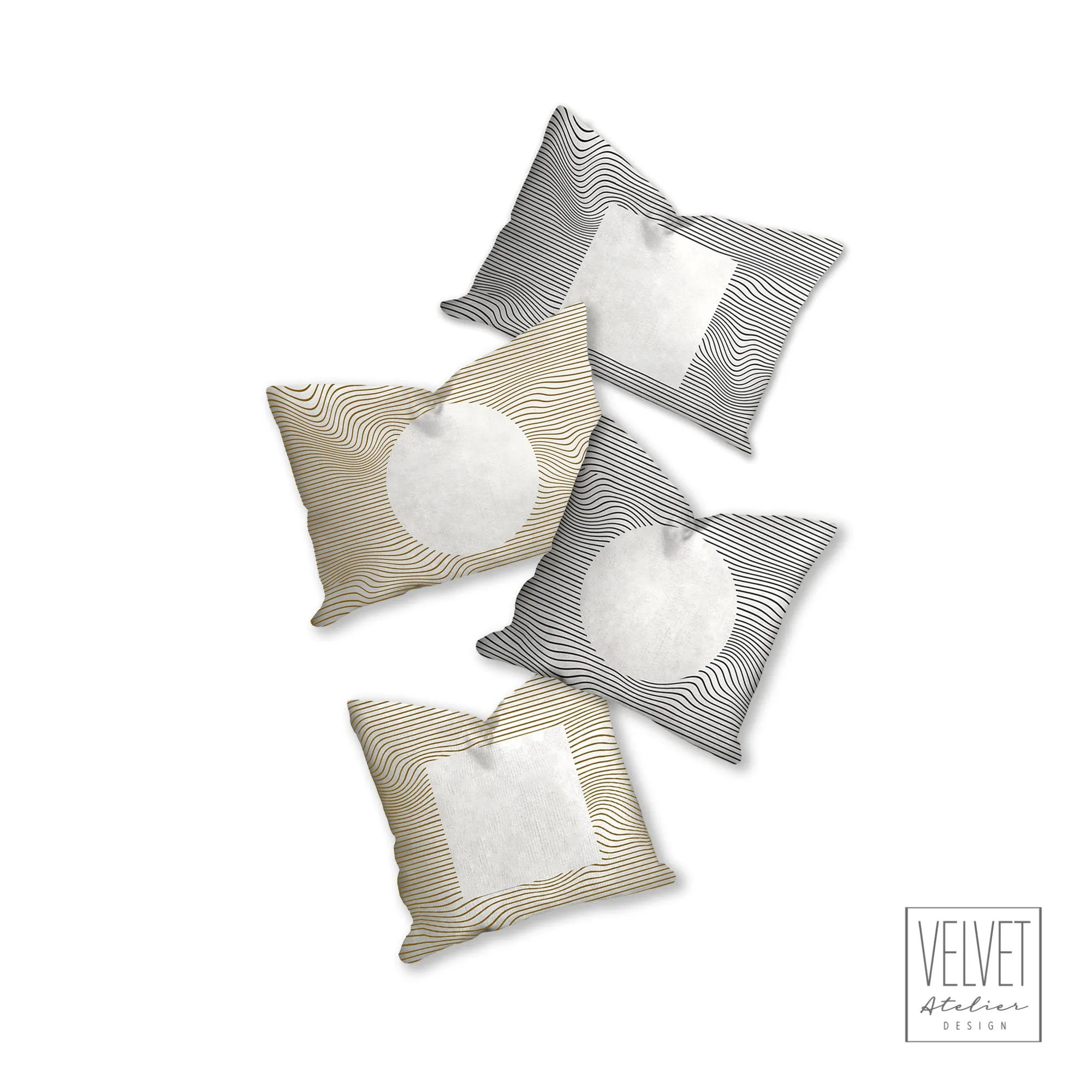 Geometric pillow, circle minimalistic, black and white abstract style, Interior decor, home decor, pillow cover and insert, home accent