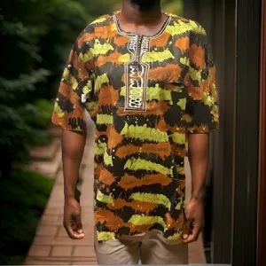 Ghanaian African Dashiki Tops (Unisex)