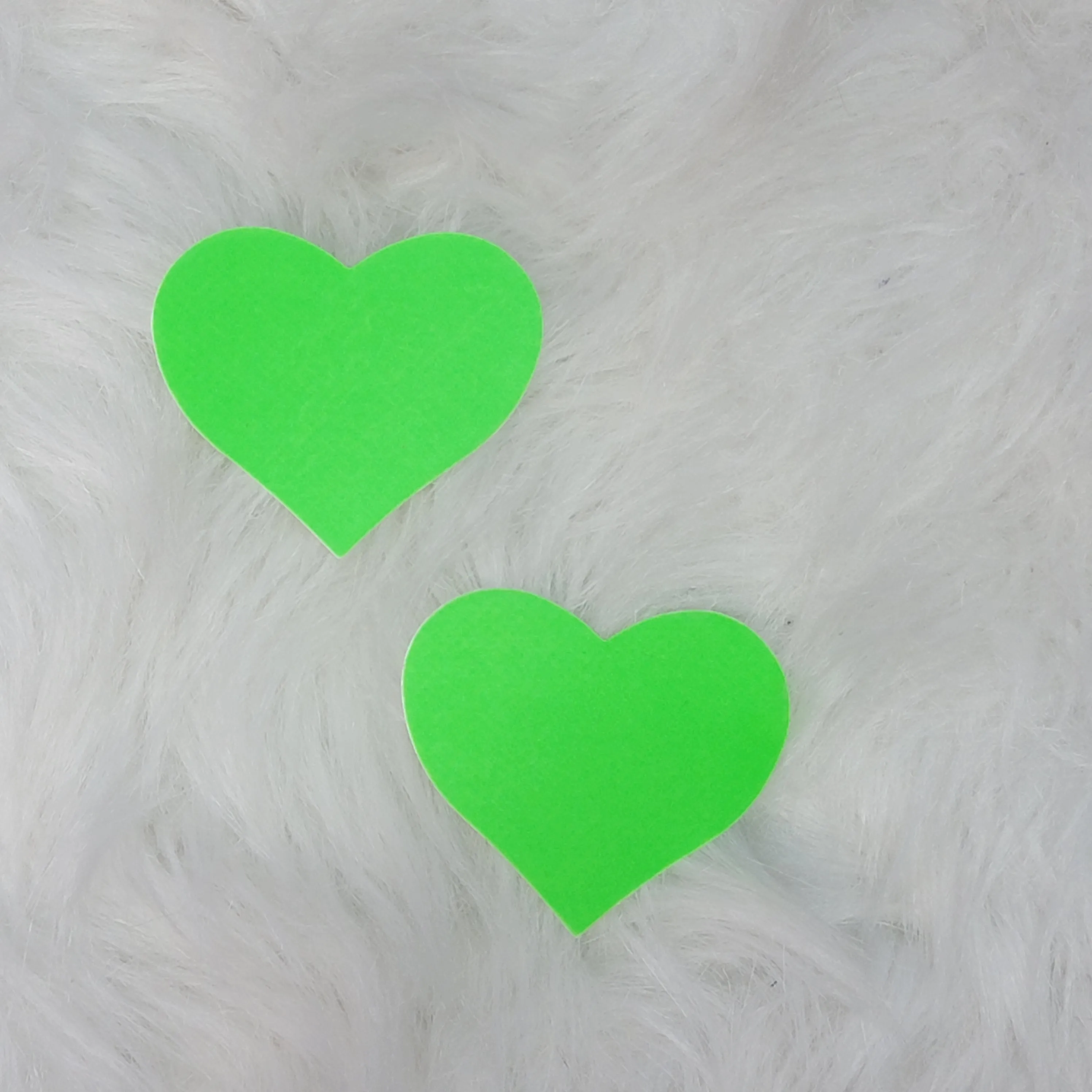 Glow Green Hearts