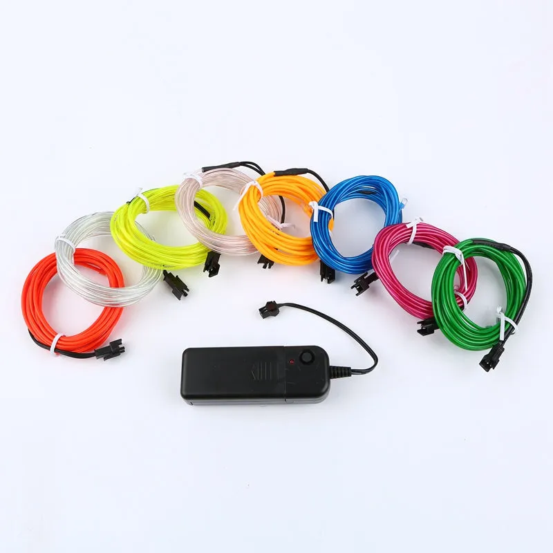 Glow Wire Cable LED Neon party Decoration  Rave 1m/3m/5m
